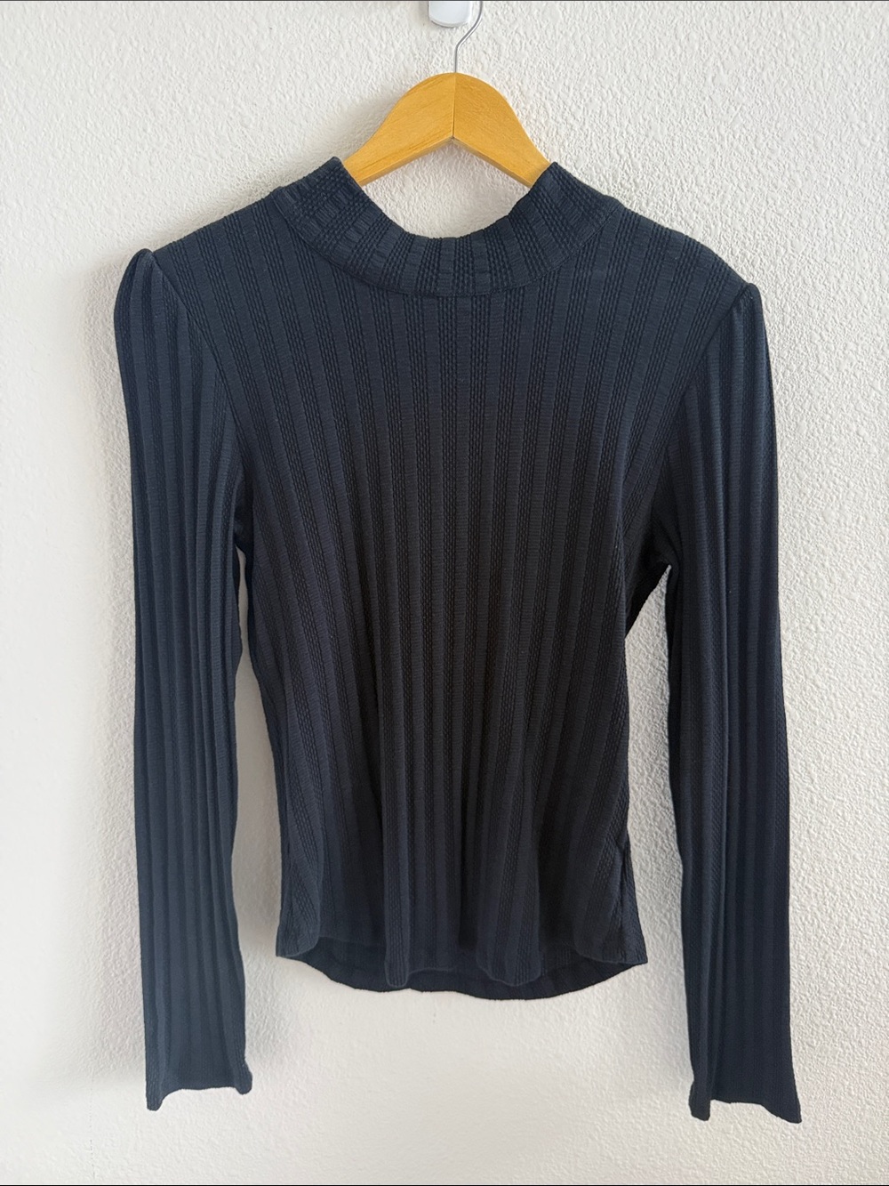 The Free People Party in the Back Top Navy & Gold Statement Women's Large